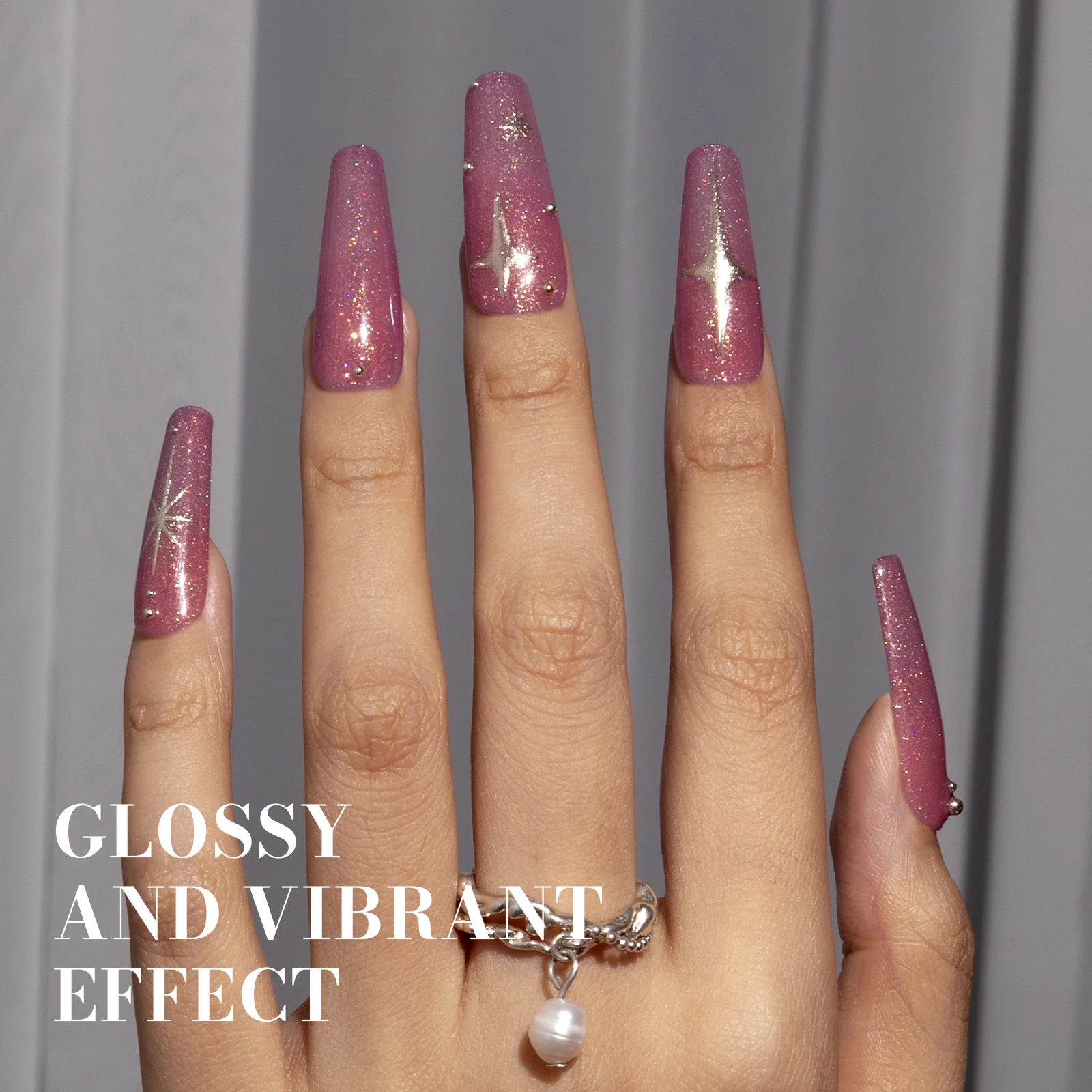 Z040 Soft Plum Pink - TPO-Free Faster UV Curing Gel Nail Polish 0.5 fl oz/15ml - Image 5