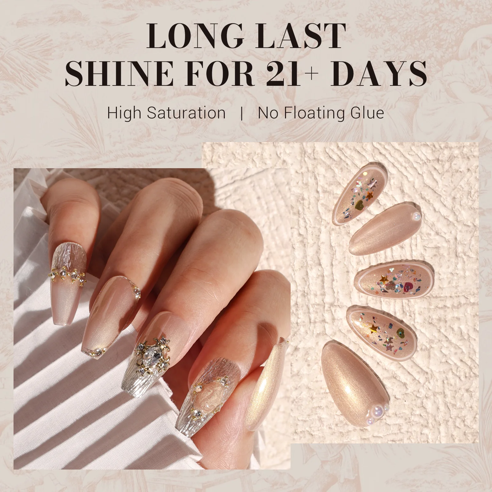 Z147 Sunrise Nude Gold - TPO-Free Faster UV Curing Gel Nail Polish 0.5 fl oz/15ml - Image 4